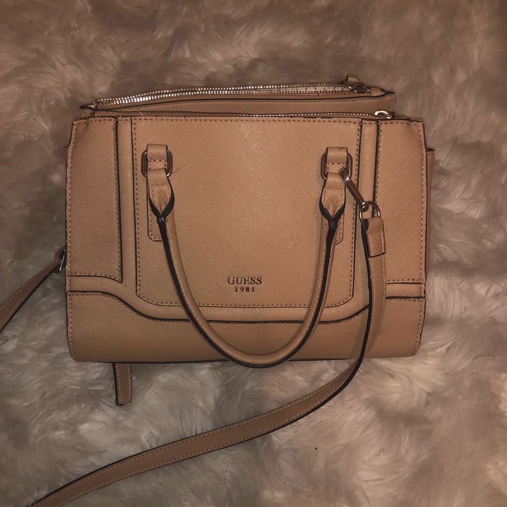 Nude GUESS handbag